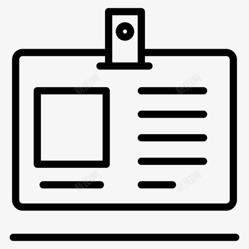 名片身份证套印线矢量图标svg_新图网 https://ixintu.com 身份证 名片 套印 矢量 矢量图 图标