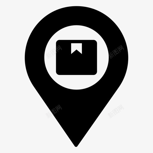 送货地址送货地点gpssvg_新图网 https://ixintu.com 送货 地址 地点 一组 物流 实心 图标