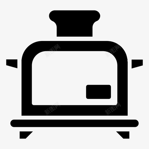 面包烤面包机早餐切片烤面包机svg_新图网 https://ixintu.com 烤面包 面包机 面包 早餐 切片 数字 电子设备 雕文