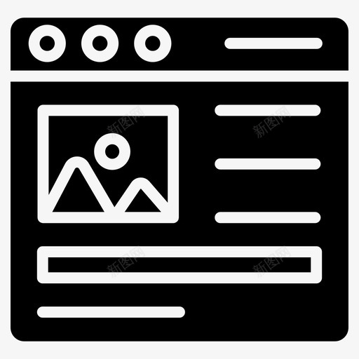 网页景观在线景观网页图像svg_新图网 https://ixintu.com 网页 景观 图像 在线 窗口 网站 一组 设计 字形 矢量 矢量图