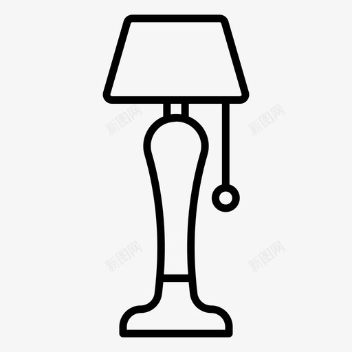 采购产品落地灯落地灯卧室家具svg_新图网 https://ixintu.com 落地灯 家具 家居装饰 采购 产品 卧室 床头 头灯 台灯 线图 图标