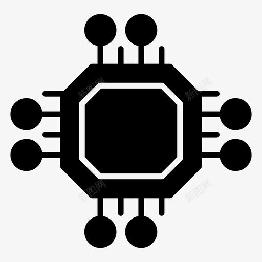 微电子电路板硬件svg_新图网 https://ixintu.com 硬件 微电子 电路板 主板 系统 技术 图形 矢量 矢量图 图标