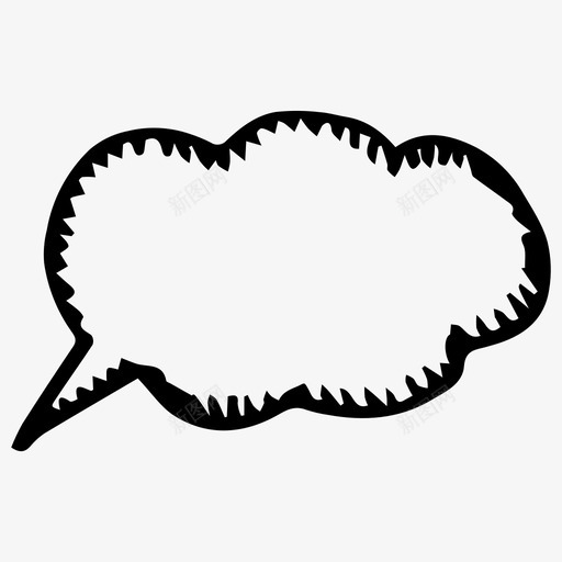 演讲泡泡对话信息svg_新图网 https://ixintu.com 演讲 泡泡 对话 信息 草图