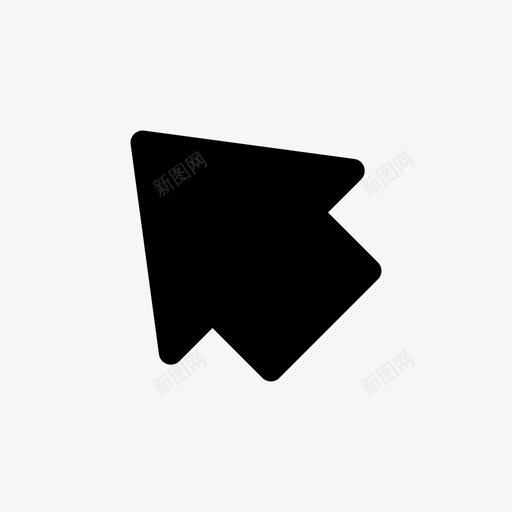 左上箭头箭头符号002实心svg_新图网 https://ixintu.com 左上 箭头 符号 实心