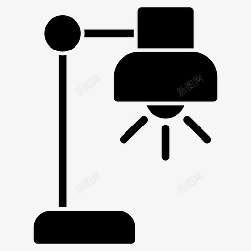 台灯明亮闪光svg_新图网 https://ixintu.com 台灯 明亮 闪光 光亮