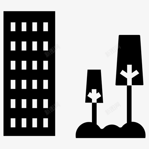 城市绿化生态雕文svg_新图网 https://ixintu.com 城市绿化 生态 雕文