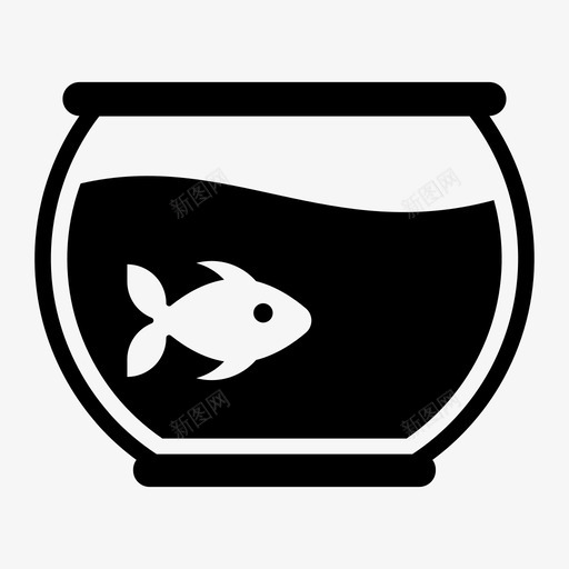 鱼缸爱好宠物鱼svg_新图网 https://ixintu.com 鱼缸 爱好 宠物 家具 家居装饰 雕文 图标