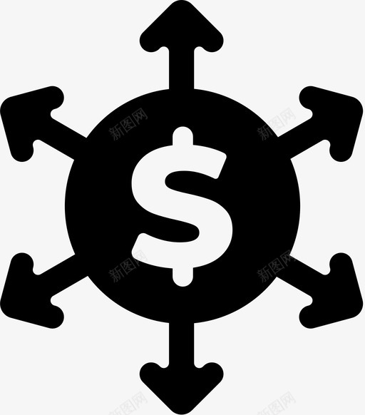 捐钱支出投资svg_新图网 https://ixintu.com 捐钱 支出 投资 付款 货币 金融