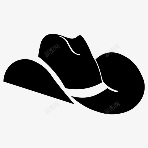 牛仔帽帽子头饰svg_新图网 https://ixintu.com 牛仔帽 帽子 头饰 服饰