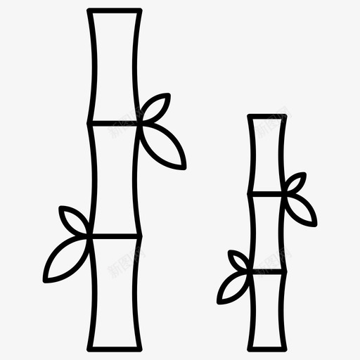 竹子新年树传统树svg_新图网 https://ixintu.com 竹子 新年 传统 树木 亚洲 中国