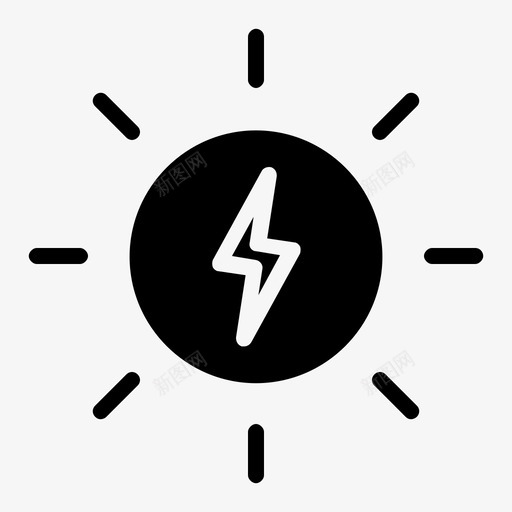 太阳能可再生能源雕文svg_新图网 https://ixintu.com 太阳能 可再 再生 能源 雕文