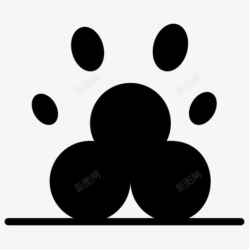 动物爪子动物脚猫爪子svg_新图网 https://ixintu.com 爪子 动物 脚猫 脚印 一组 冒险 远足 字形 矢量 矢量图 图标