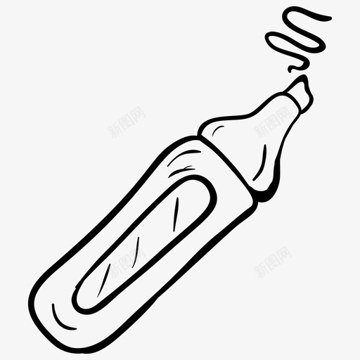 荧光笔板标毡尖svg_新图网 https://ixintu.com 荧光笔 板标 毡尖 办公用品 一套 教育 电子 电子学 学习 培训 矢量