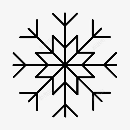 雪花冷冻svg_新图网 https://ixintu.com 雪花 冷冻 冻冰 冬天