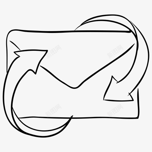 电子邮件转换信封发送消息svg_新图网 https://ixintu.com 电子邮件 转换 信封 发送 消息 文本 一组 业务 财务 大纲 图标