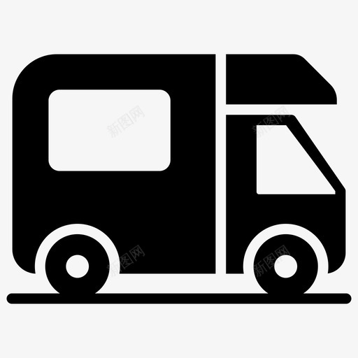 露营车交通工具名利车svg_新图网 https://ixintu.com 交通工具 露营 名利 大众 一套 冒险 远足 字形 矢量 矢量图 图标