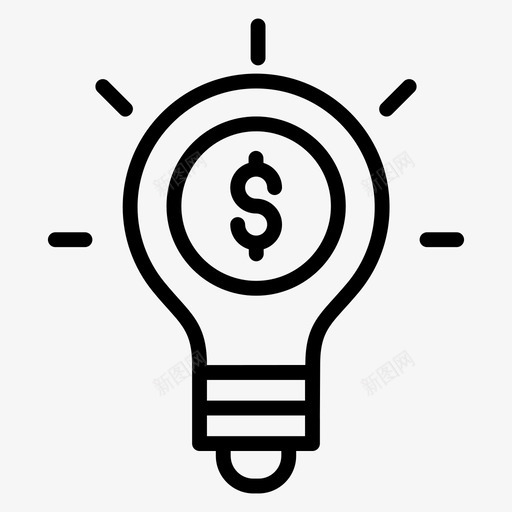 金融理念商业理念商业创新svg_新图网 https://ixintu.com 理念 金融 商业 创新 创意 新理念 灯泡 向量 图标