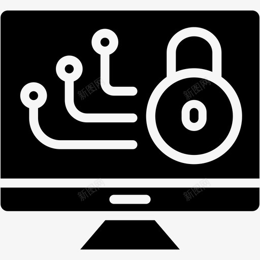 安全lcd安全监视器svg_新图网 https://ixintu.com 安全 监视器
