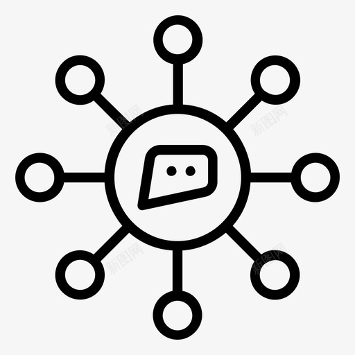 社会主义博客连接svg_新图网 https://ixintu.com 博客 数字 社会主义 连接 营销 社交 媒体 电子设备 系列