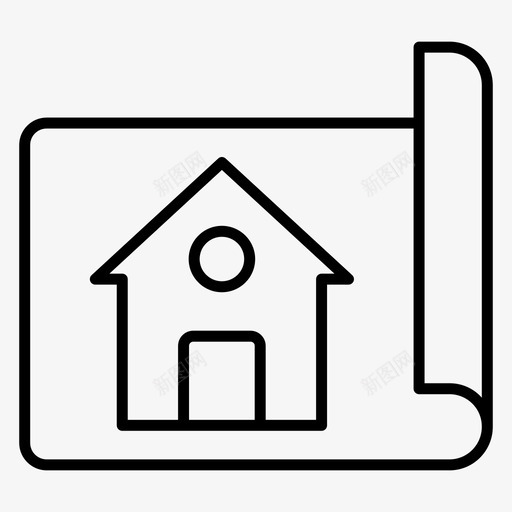 家居设计建筑作品蓝图svg_新图网 https://ixintu.com 家居设计 建筑 作品 蓝图 施工图 绘图 原型 家具 家居装饰 线图 图标