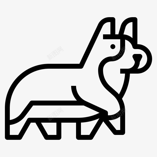 宠物训练高尔基犬狗svg_新图网 https://ixintu.com 宠物 训练 高尔基 犬狗 血统 在线 课程 大纲 图标