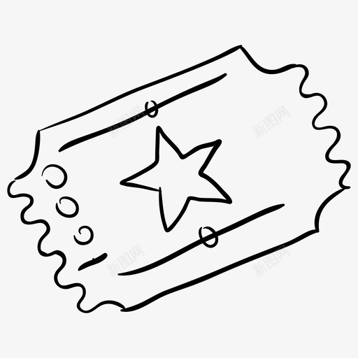 电影票娱乐票抽奖票svg_新图网 https://ixintu.com 电影票 娱乐 抽奖 多媒体 视频 电影 电影院 院线 矢量 矢量图 图标