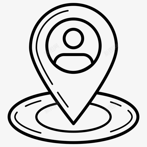用户位置位置指针地图别针svg_新图网 https://ixintu.com 位置 用户 图标 指针 地图 别针 附近 个人 彩色 轮廓 集合