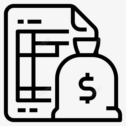 成本帐户余额svg_新图网 https://ixintu.com 成本 帐户 余额 货币 经济 大纲 图标