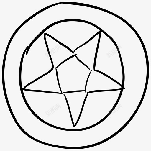 黑魔法万圣节明星魔术符号svg_新图网 https://ixintu.com 魔术 符号 魔法 明星 万圣节 巫婆 向量 图标