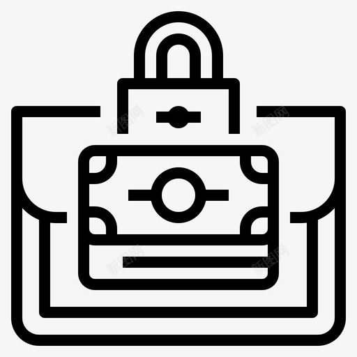 交易安全钞票支付svg_新图网 https://ixintu.com 交易 安全 钞票 支付 电子商务 轮廓 图标