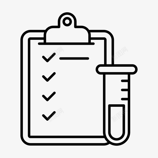 检查表实验室血液医学svg_新图网 https://ixintu.com 检查表 实验室 血液 医学