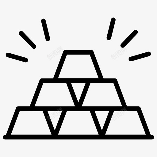 金条黄金资产金砖svg_新图网 https://ixintu.com 黄金 金条 资产 金砖 储备 堆栈 财富 会计 财务 矢量 矢量图