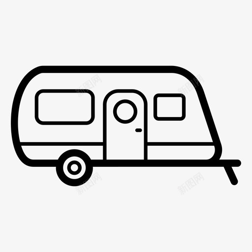 露营车大篷车运输工具svg_新图网 https://ixintu.com 露营 大篷车 运输工具 运输车 旅行车 远足 系列 图标