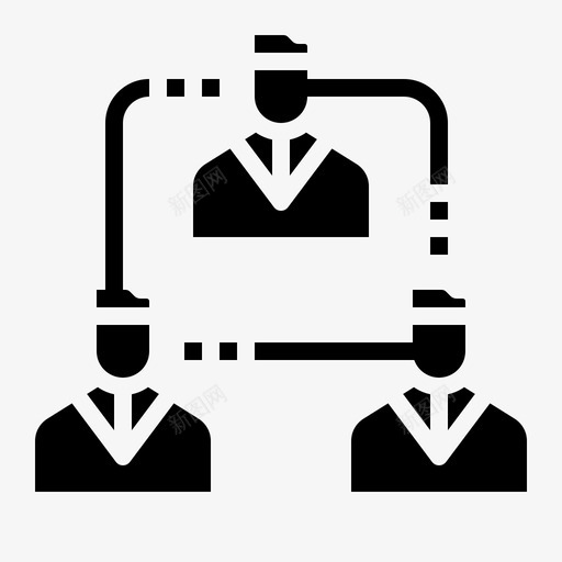 社会营销化身男人svg_新图网 https://ixintu.com 营销 社会 化身 男人 固体 图标