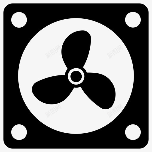 空调风扇电子产品排气扇svg_新图网 https://ixintu.com 空调 风扇 电子产品 排气扇 抽风 风机 温度 调节