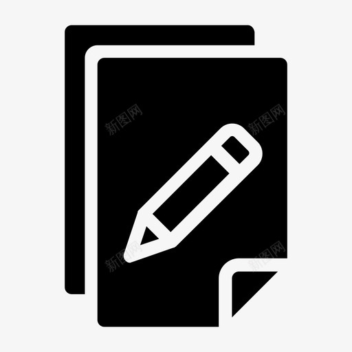 文书工作文件文件夹svg_新图网 https://ixintu.com 文书 工作文件 文件夹 笔记 纸张 数据 固定 字形