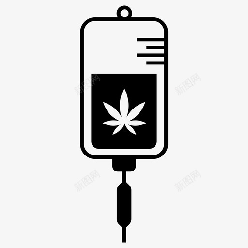 大麻滴剂大麻包药物提取svg_新图网 https://ixintu.com 大麻 滴剂 麻包 药物 提取 输液