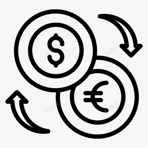货币兑换美元兑换外汇兑换svg_新图网 https://ixintu.com 兑换 货币 外汇 美元 金融 营销 银行 行行 矢量 矢量图 图标