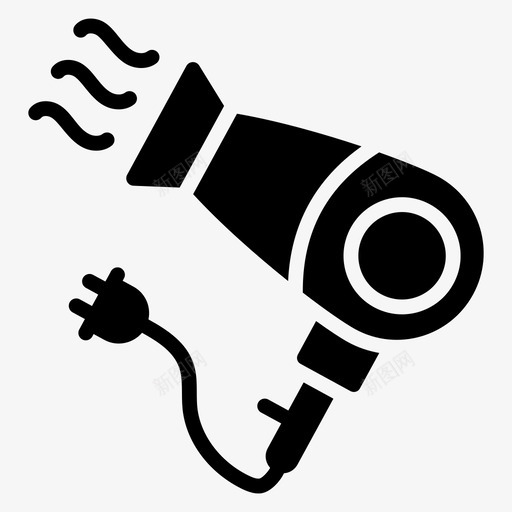 吹风机机电设备电子电器svg_新图网 https://ixintu.com 吹风机 机电设备 电子电器 发型 一套 酒店 字形 矢量 矢量图 图标