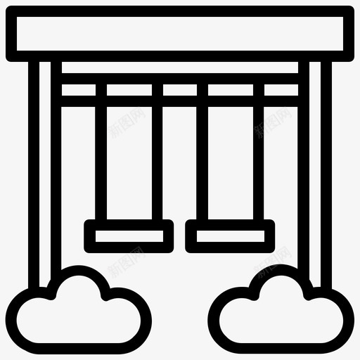 游乐场建筑金融svg_新图网 https://ixintu.com 游乐场 建筑 金融 自然 停车场 标志 公共服务