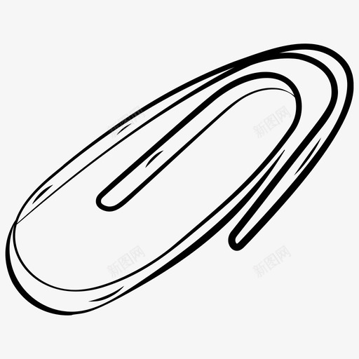 回形针纸附件活页夹svg_新图网 https://ixintu.com 回形针 电子学 图标 矢量图 矢量 培训 学习 电子 教育 工具 文具