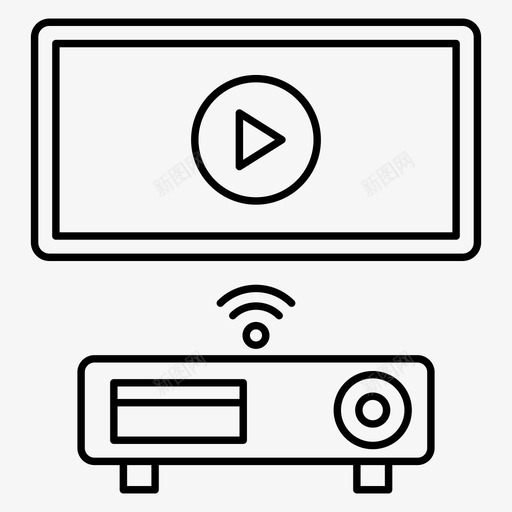 投影仪多媒体pptsvg_新图网 https://ixintu.com 投影仪 多媒体 演示 音乐 向量 图标