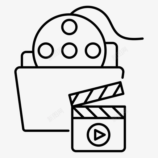 电影文件夹电影文件电影文档svg_新图网 https://ixintu.com 电影 文件夹 文件 文档 活页 一组 矢量 矢量图 图标