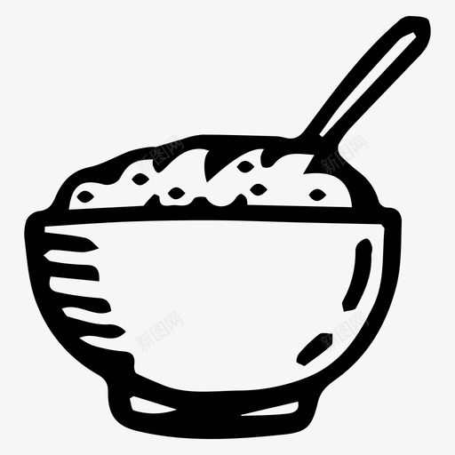 食物早餐粥svg_新图网 https://ixintu.com 食物 早餐 素描
