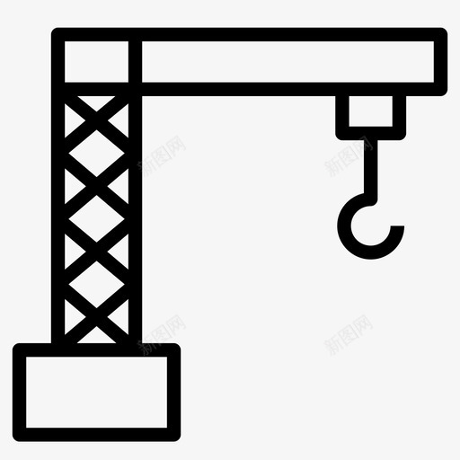 塔式起重机建筑工具运输svg_新图网 https://ixintu.com 塔式 起重机 建筑 建筑工 工具 运输 重型 电力工业