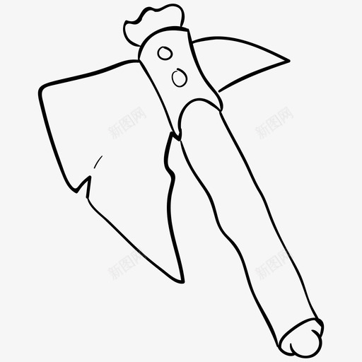 斧头手工工具伐木工人svg_新图网 https://ixintu.com 斧头 手工 工具 伐木 伐木工 工人 战斧 武器 公主 主和 幻想