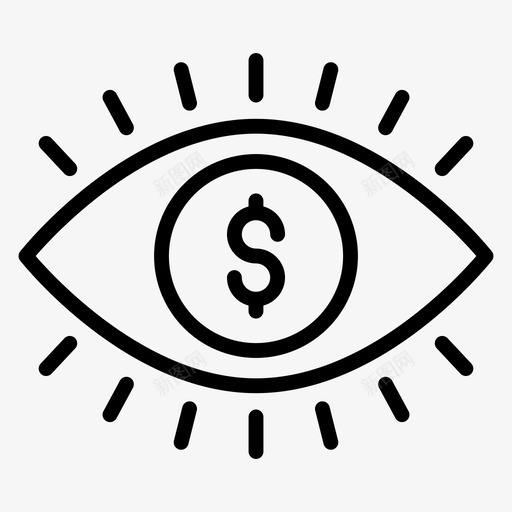金融眼商业眼美元眼svg_新图网 https://ixintu.com 金融 商业 美元 视图 货币 营销 银行 行行 矢量 矢量图 图标