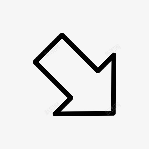 右下箭头杂项016行svg_新图网 https://ixintu.com 右下 箭头 杂项