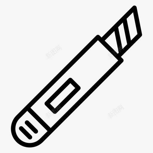 实用刀刀具剪纸刀svg_新图网 https://ixintu.com 实用 刀具 剪纸 纸刀 文具 旅行 假日 矢量 矢量图 图标