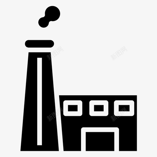 工厂公司机构svg_新图网 https://ixintu.com 工厂 公司 机构 制造商 发电厂 重工业 电力工业 标志